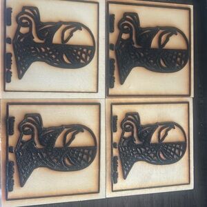 Artistic Black and Cream Wall Decor Set